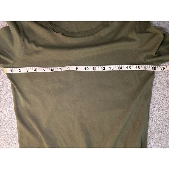 n:p x n:PHILANTROPHY Sz S Francis Tee Dress Long Sleeve Olive Green mini bodycon - Picture 6 of 9